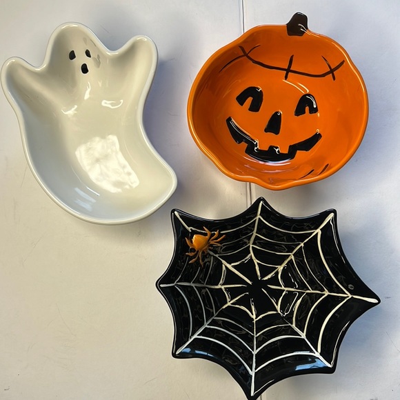 Pottery Barn Holiday Pottery Barn Halloween Bowls Candy Dishes Set
